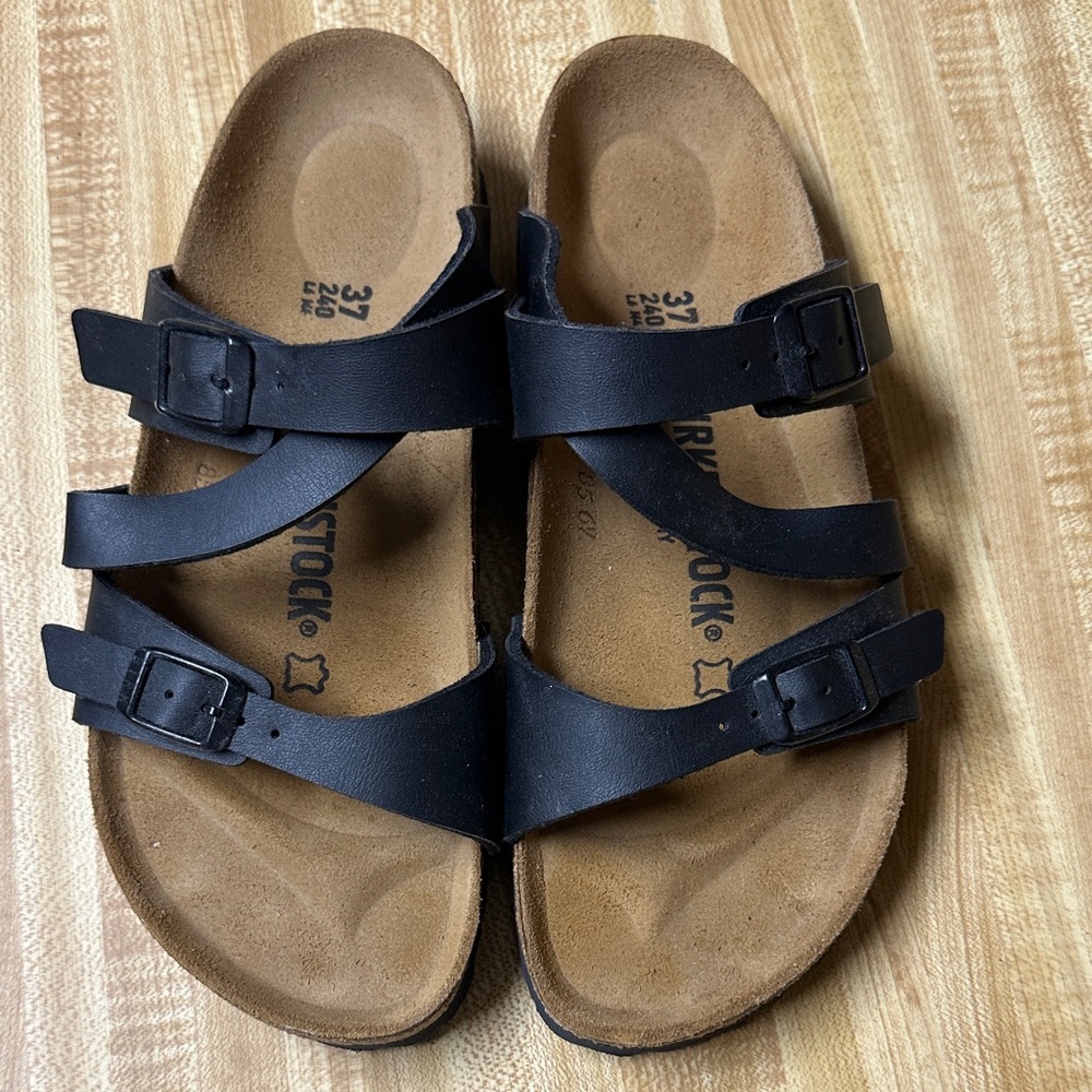 Birkenstock Black Double-Strap Sandals